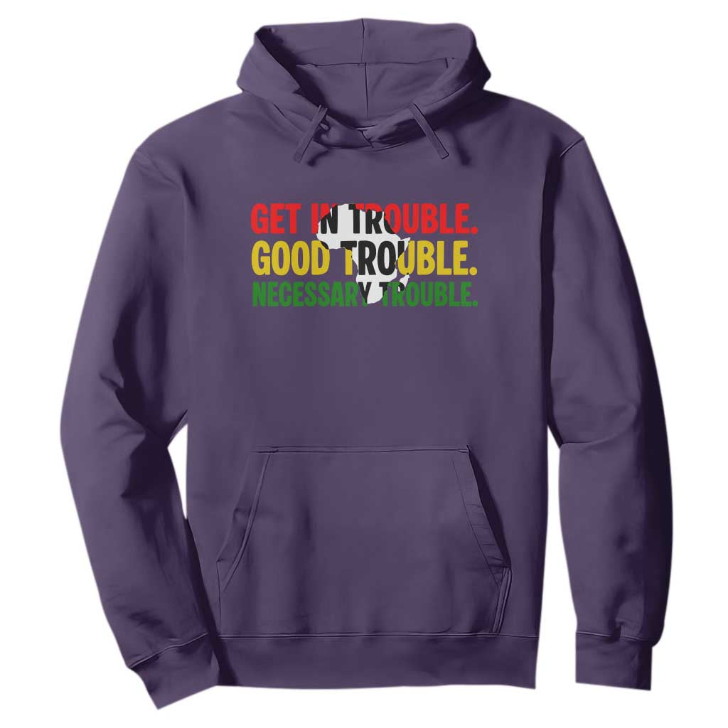 John Lewis Quote Affrican American Hoodie Get in Good Necessary Trouble