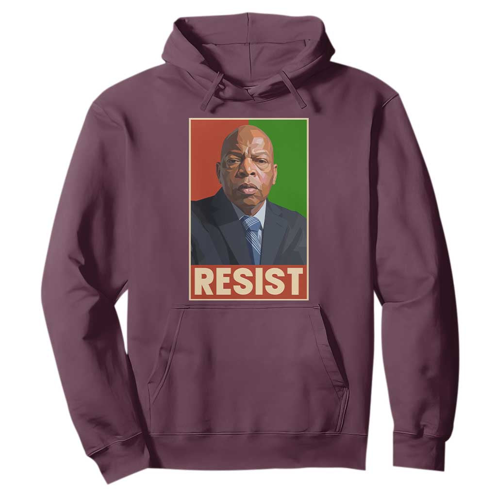 Resist Protest Civil Rights Hoodie John Lewis Black History