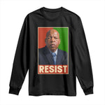 Resist Protest Civil Rights Long Sleeve Shirt John Lewis Black History