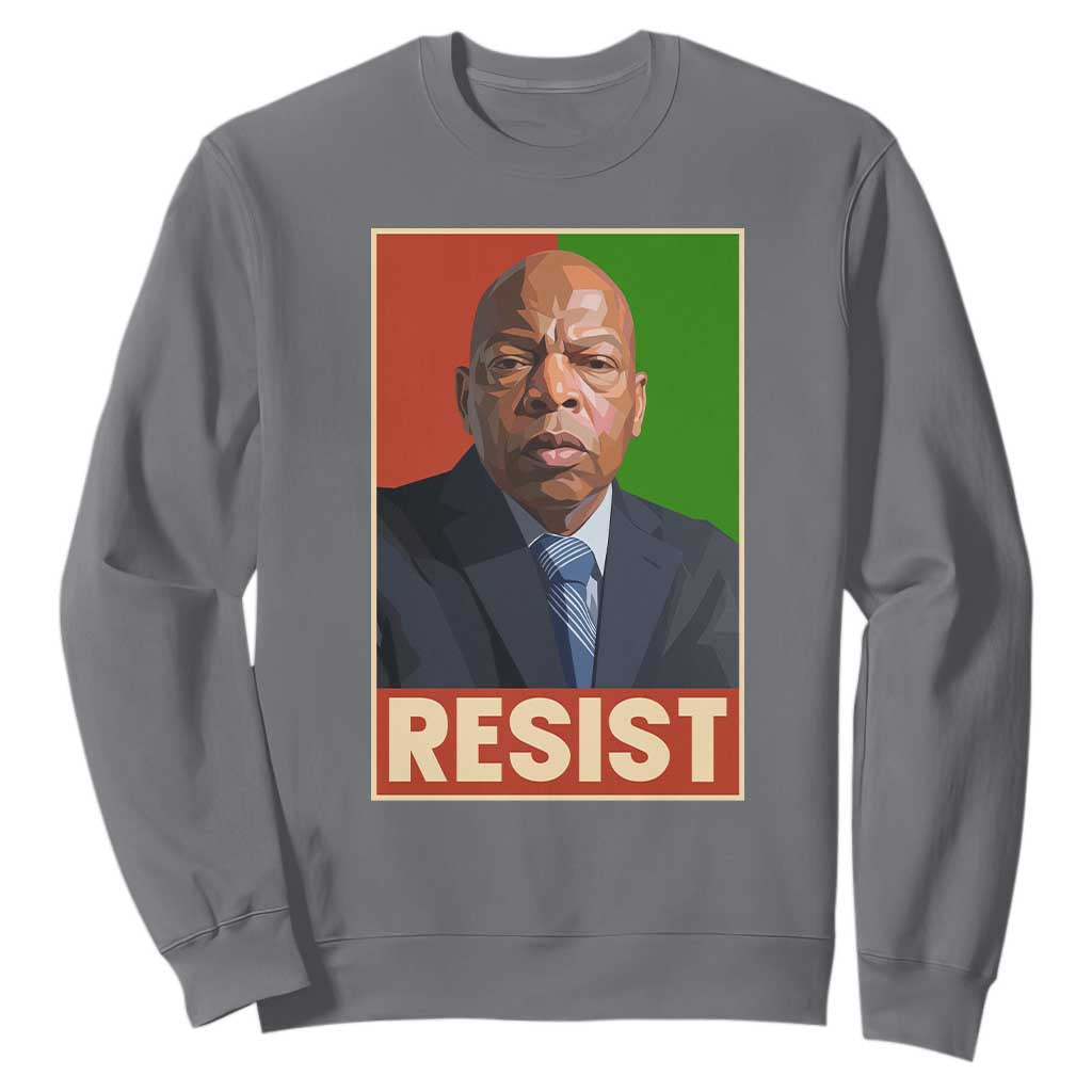 Resist Protest Civil Rights Sweatshirt John Lewis Black History