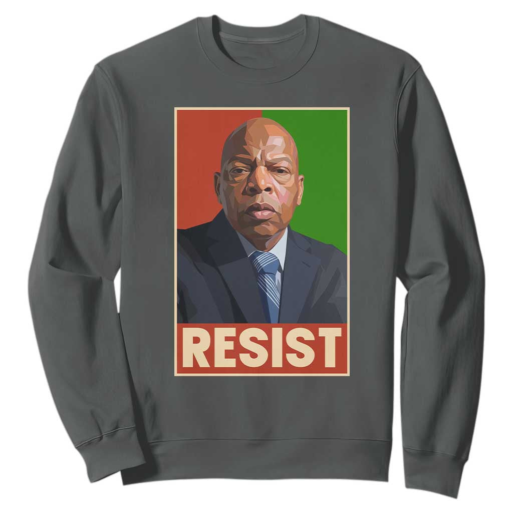 Resist Protest Civil Rights Sweatshirt John Lewis Black History