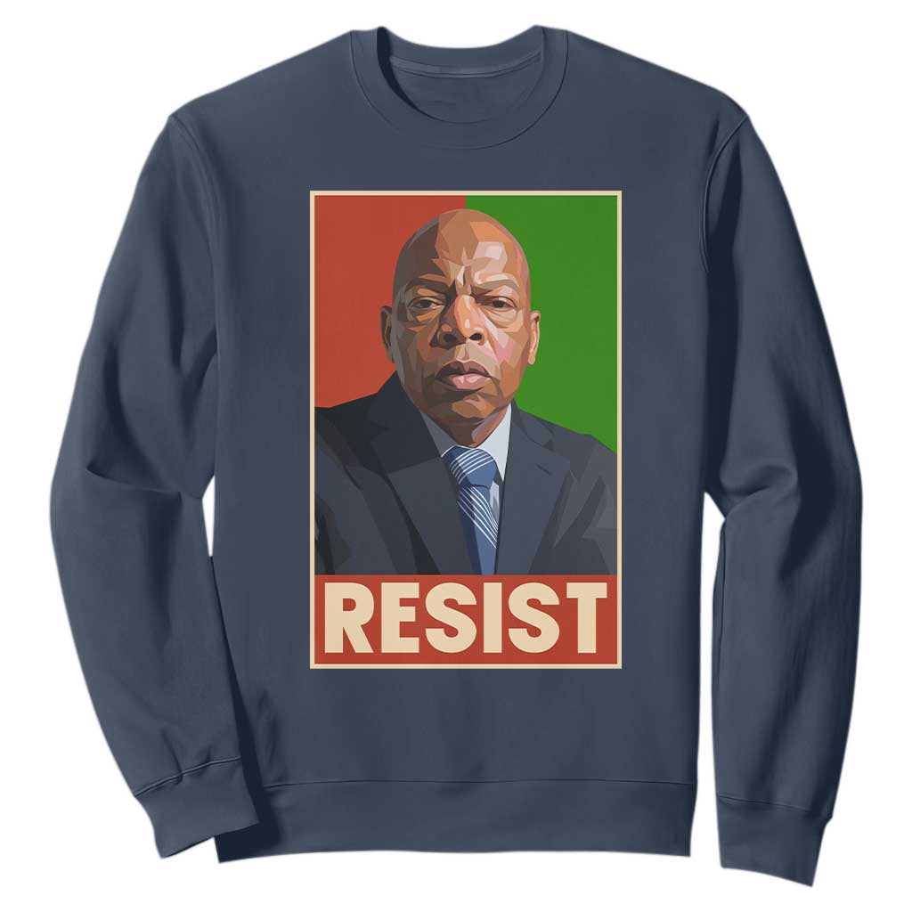 Resist Protest Civil Rights Sweatshirt John Lewis Black History