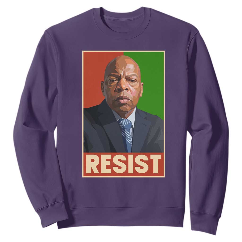 Resist Protest Civil Rights Sweatshirt John Lewis Black History