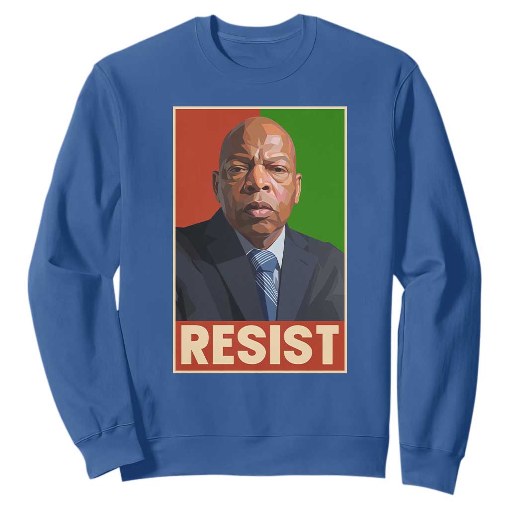 Resist Protest Civil Rights Sweatshirt John Lewis Black History