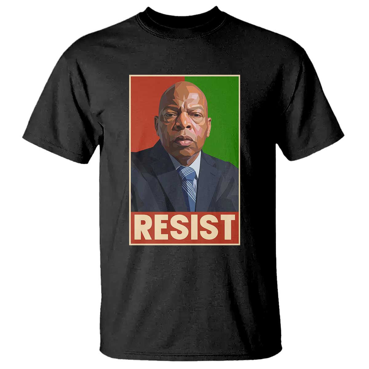 Resist Protest Civil Rights T Shirt John Lewis Black History