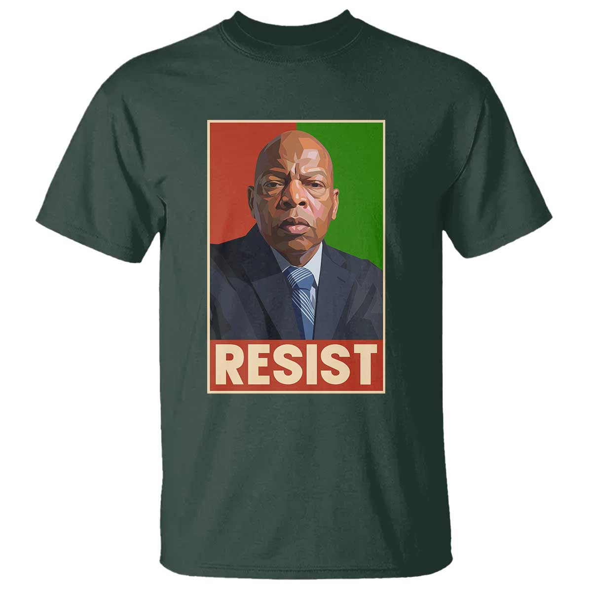 Resist Protest Civil Rights T Shirt John Lewis Black History