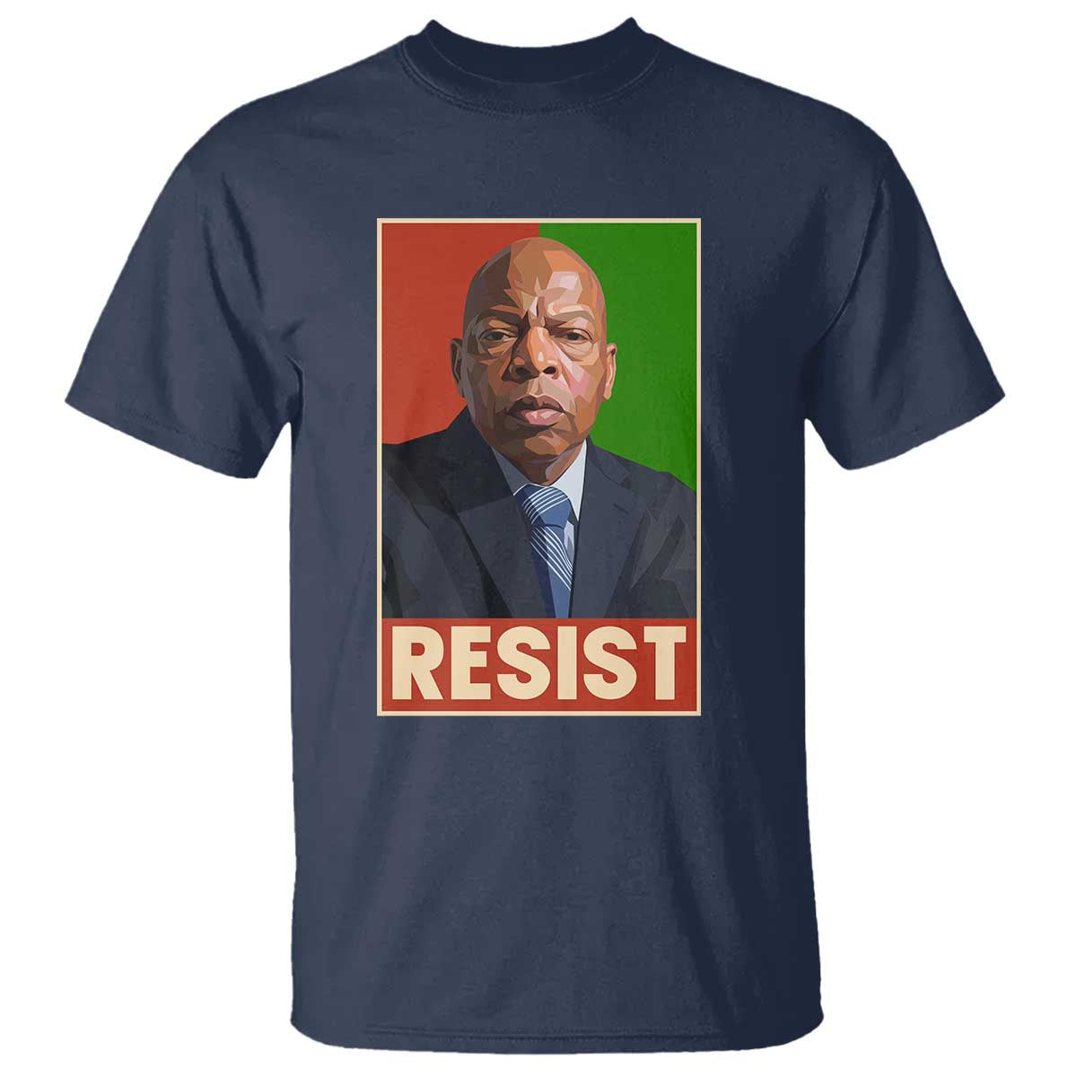 Resist Protest Civil Rights T Shirt John Lewis Black History