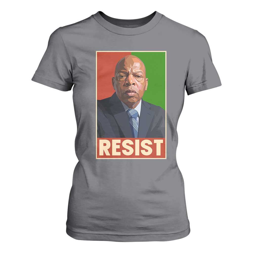 Resist Protest Civil Rights T Shirt For Women John Lewis Black History
