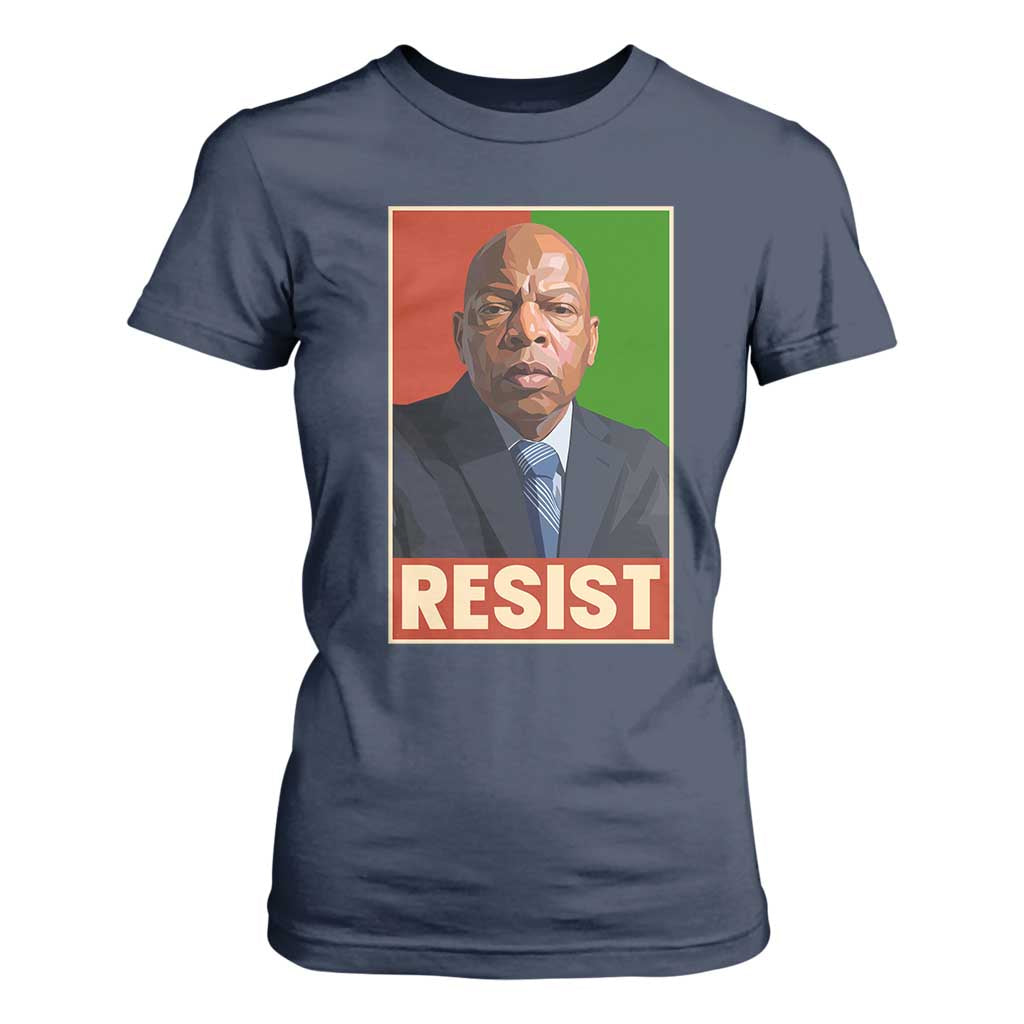 Resist Protest Civil Rights T Shirt For Women John Lewis Black History