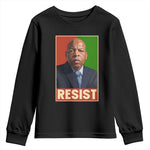 Resist Protest Civil Rights Youth Sweatshirt John Lewis Black History