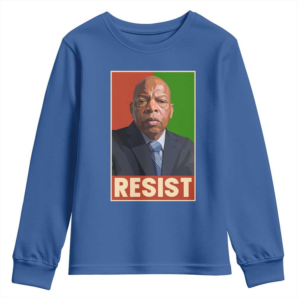 Resist Protest Civil Rights Youth Sweatshirt John Lewis Black History