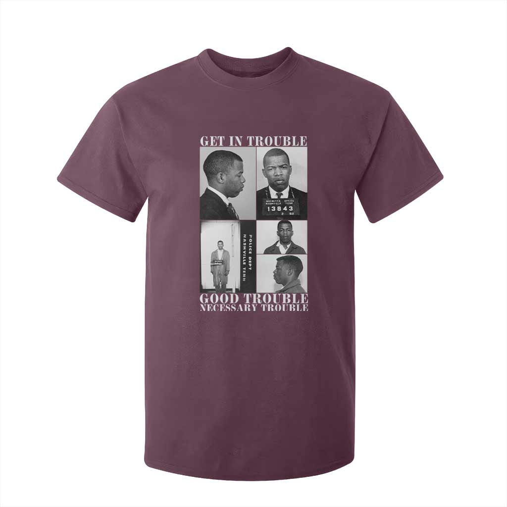 John Lewis Affrican American T Shirt For Kid Get in Good Necessary Trouble
