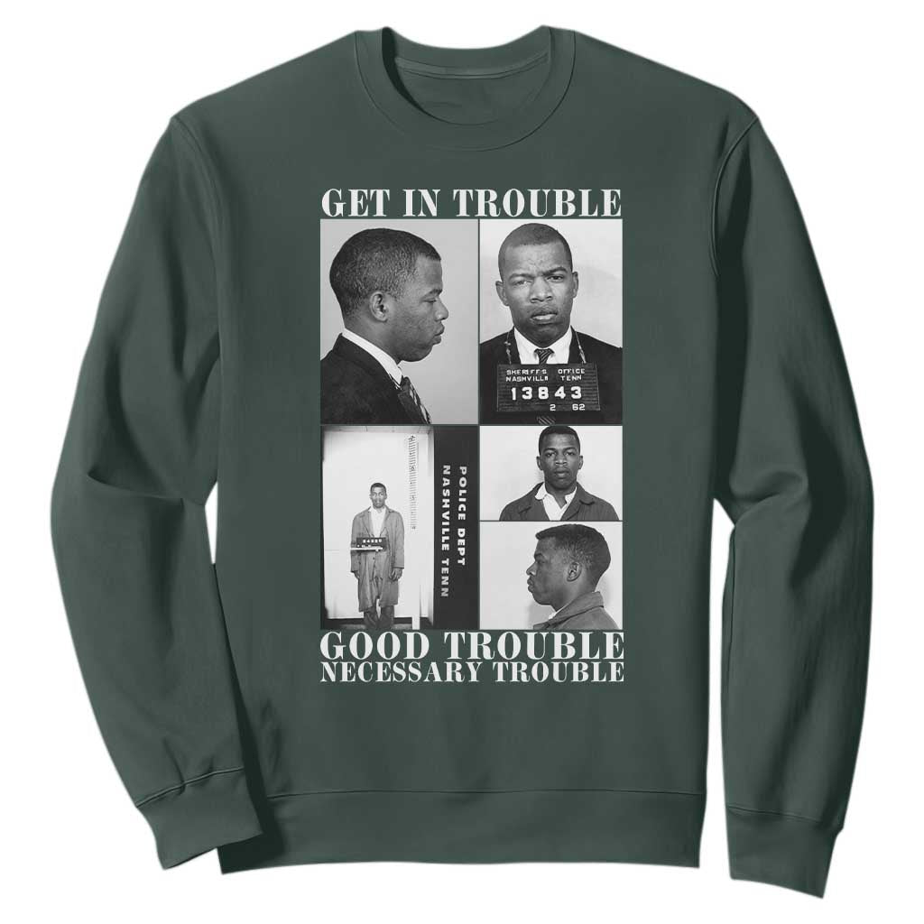 John Lewis Affrican American Sweatshirt Get in Good Necessary Trouble