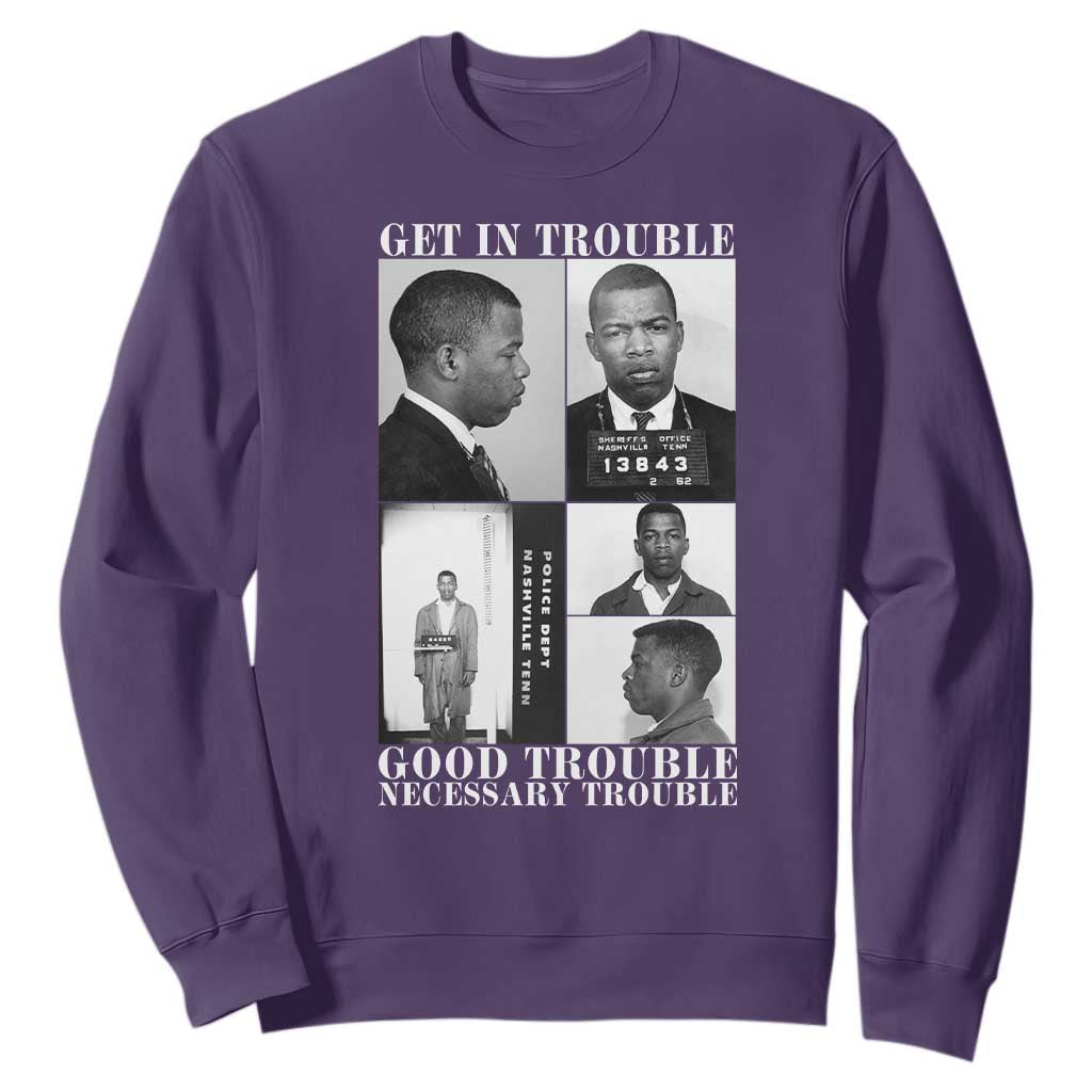 John Lewis Affrican American Sweatshirt Get in Good Necessary Trouble