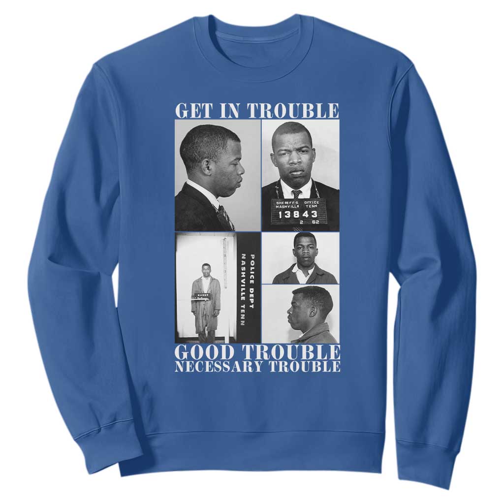 John Lewis Affrican American Sweatshirt Get in Good Necessary Trouble