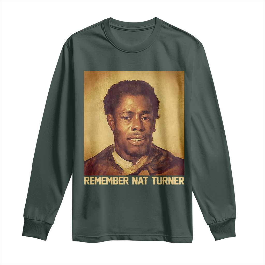 Nat Turner Long Sleeve Shirt Black History Month
