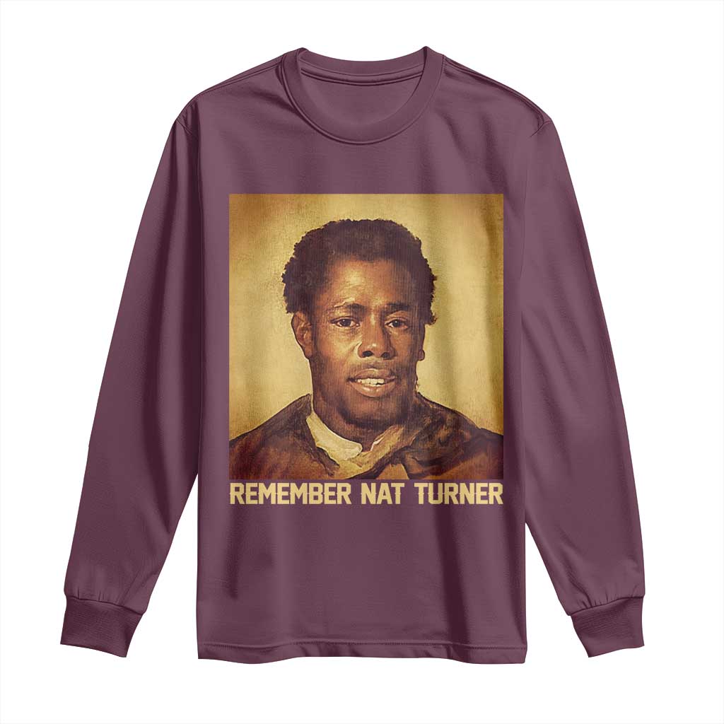 Nat Turner Long Sleeve Shirt Black History Month