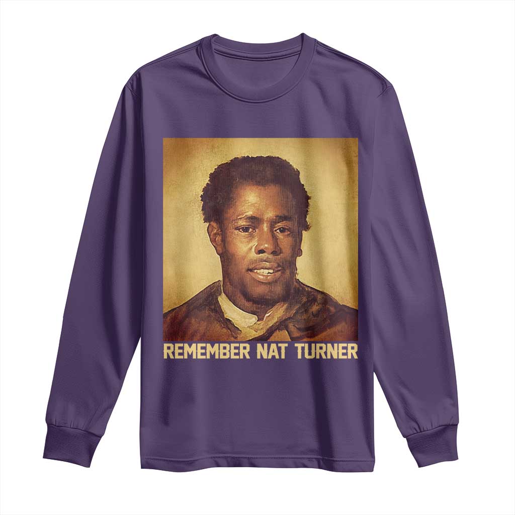 Nat Turner Long Sleeve Shirt Black History Month