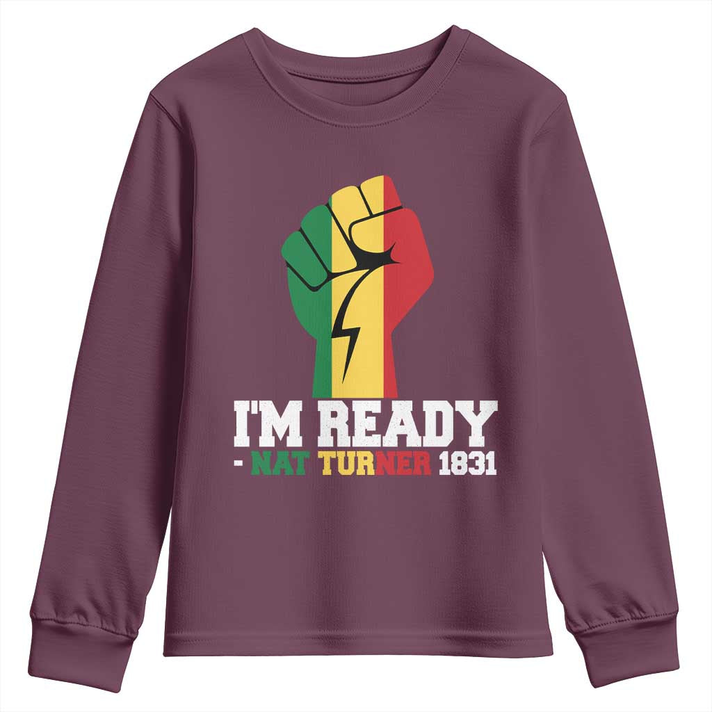 Nat Turner Quote Youth Sweatshirt Black History African American