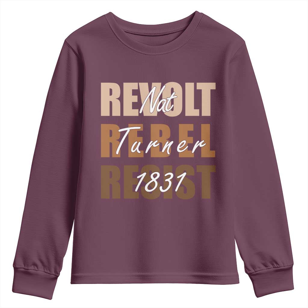 Nat Turner Quote Youth Sweatshirt Black History Month