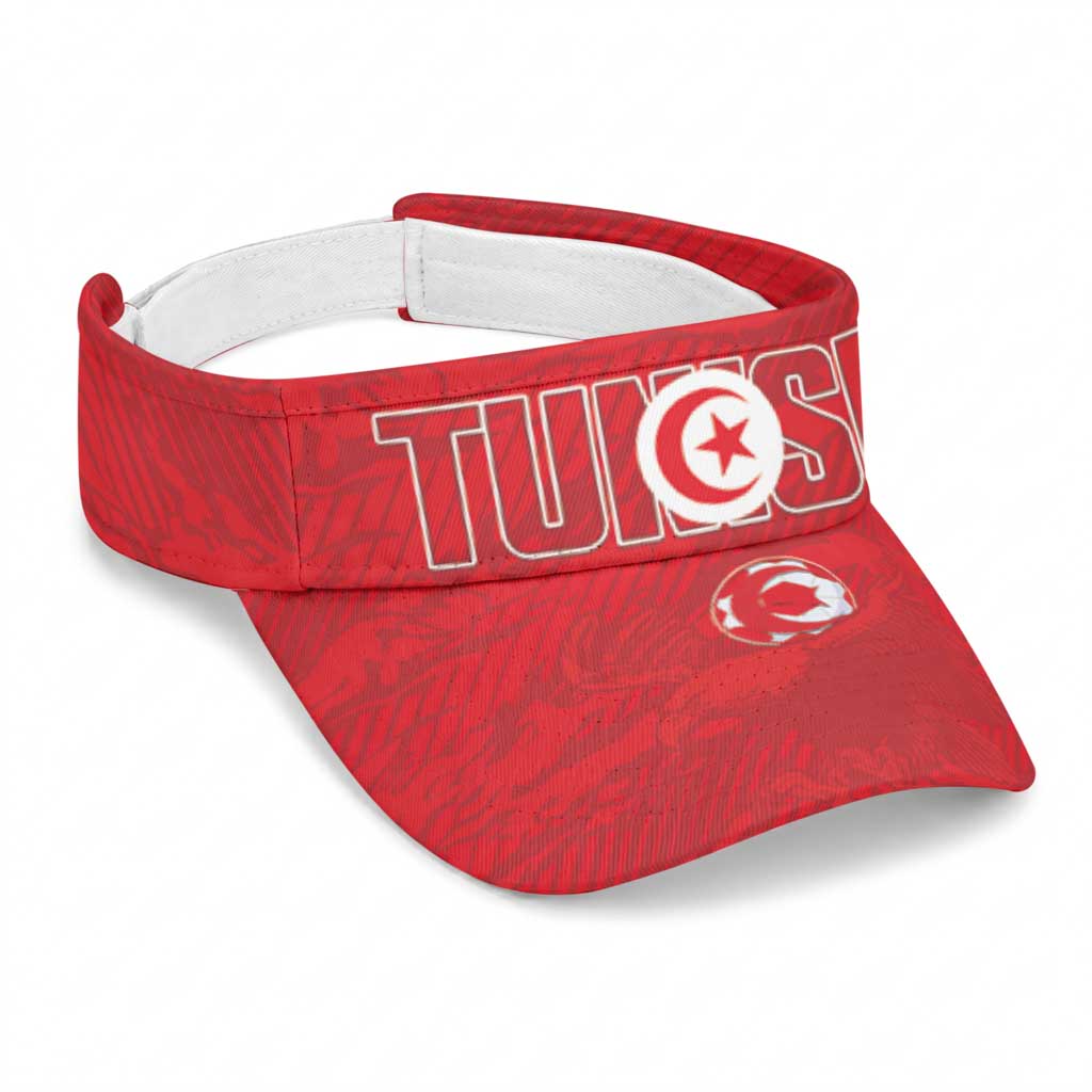 Tunisia 2026 Football Sun Visor Cap Allez Tunisie