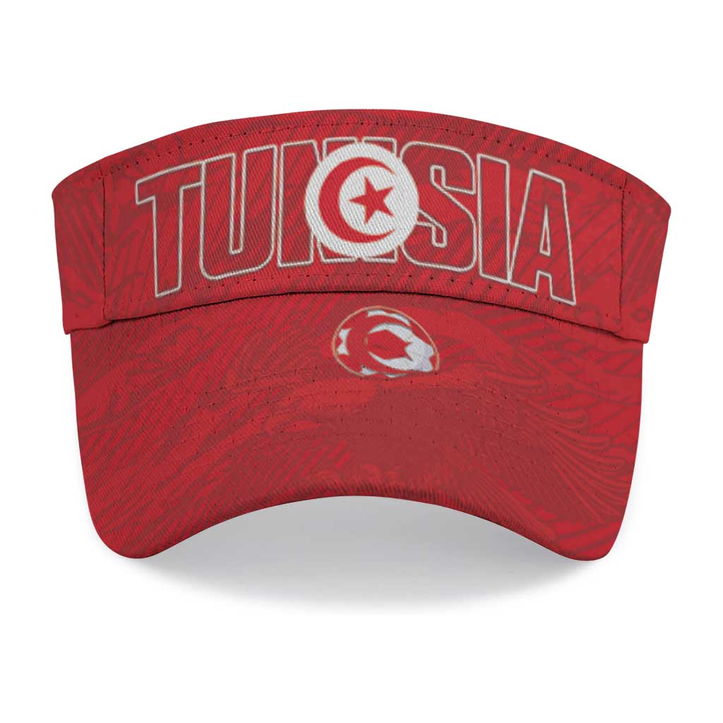 Tunisia 2026 Football Sun Visor Cap Allez Tunisie