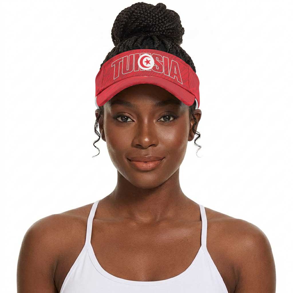 Tunisia 2026 Football Sun Visor Cap Allez Tunisie