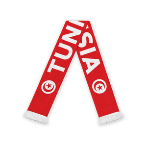 Tunisia Football 2026 Soccer Scarf Flag Style