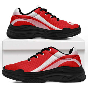 Tunisia Football Chunky Sneakers Flag-Inspired Curve Style