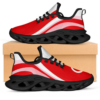 Tunisia Football Clunky Sneakers Flag-Inspired Curve Style