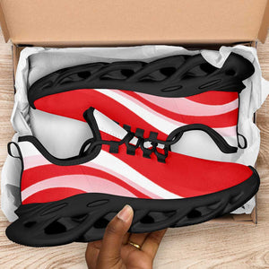 Tunisia Football Clunky Sneakers Flag-Inspired Curve Style