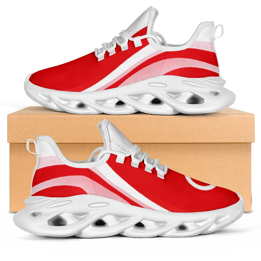 Tunisia Football Clunky Sneakers Flag-Inspired Curve Style