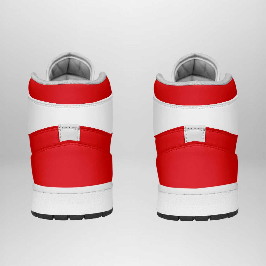 Tunisia High Sneakers AJ1 Classic National Flag Style - African Pride
