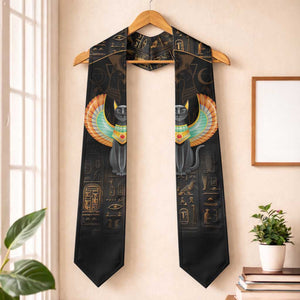 Winged Egypt Cats Graduation Stole Ancient Egypt Culture