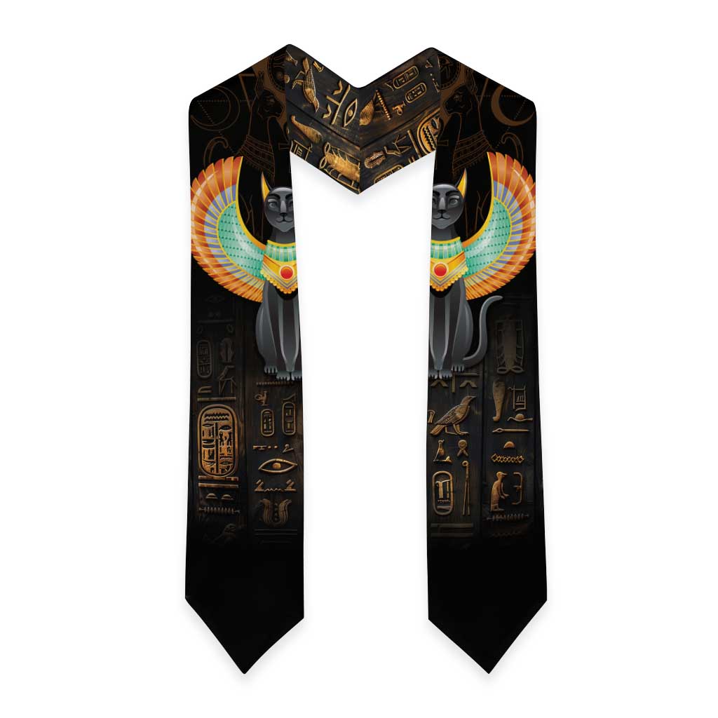 Winged Egypt Cats Graduation Stole Ancient Egypt Culture
