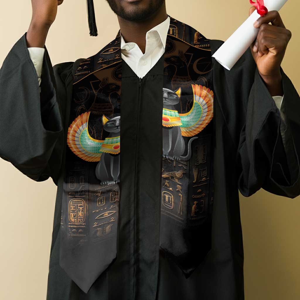 Winged Egypt Cats Graduation Stole Ancient Egypt Culture