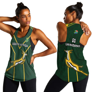 South Africa Rugby Women Racerback Tank Go Champions Springboks LT14
